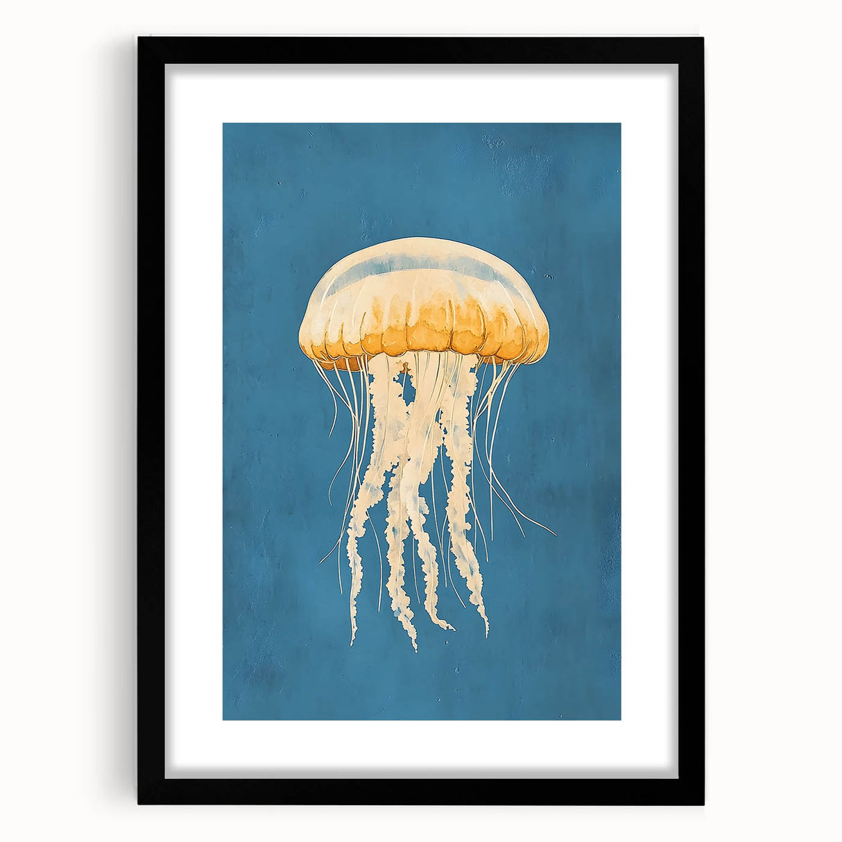 Golden Jellyfish Nursery Wall Art - Baby & Kids Room Decor