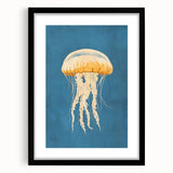 Golden Jellyfish Nursery Wall Art - Baby & Kids Room Decor