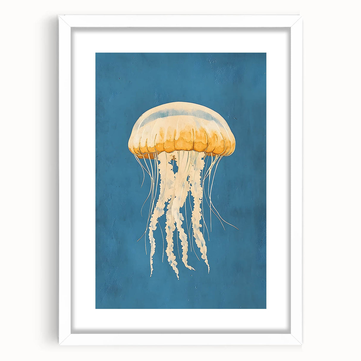 Golden Jellyfish Nursery Wall Art - Baby & Kids Room Decor