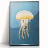 Golden Jellyfish Nursery Wall Art - Baby & Kids Room Decor