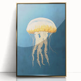 Golden Jellyfish Nursery Wall Art - Baby & Kids Room Decor