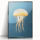 Golden Jellyfish Nursery Wall Art - Baby & Kids Room Decor