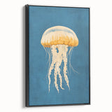 Golden Jellyfish Nursery Wall Art - Baby & Kids Room Decor