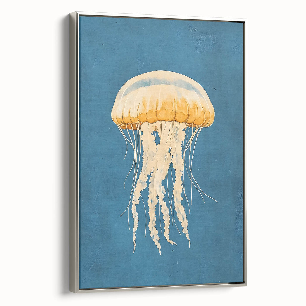 Golden Jellyfish Nursery Wall Art - Baby & Kids Room Decor