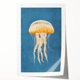 Golden Jellyfish Nursery Wall Art - Baby & Kids Room Decor