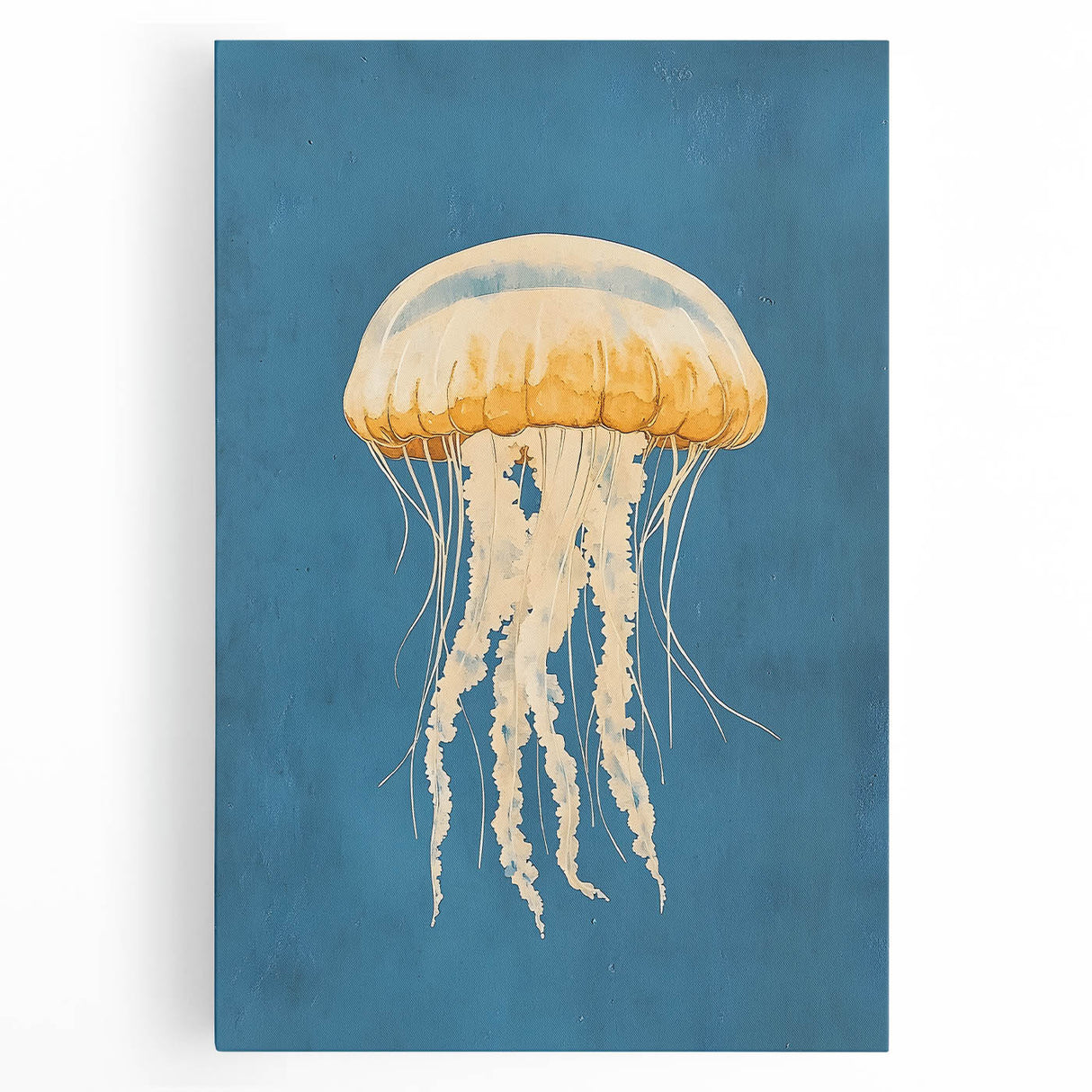 Golden Jellyfish Nursery Wall Art - Baby & Kids Room Decor