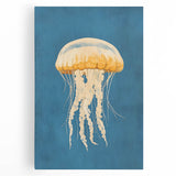 Golden Jellyfish Nursery Wall Art - Baby & Kids Room Decor