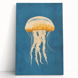 Golden Jellyfish Nursery Wall Art - Baby & Kids Room Decor