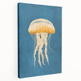 Golden Jellyfish Nursery Wall Art - Baby & Kids Room Decor