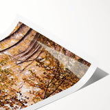 Extra large wall art featuring line art flowers in muted autumnal shades on rolled canvas, ideal for large living room decor.