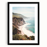 Extra large abstract art print with vibrant, textured colors on a black framed canvas, ideal for living room decor.