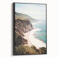 Black and white landscape art painting on framed canvas, featuring a vintage summer scene, ideal for bedroom decor.