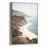 Framed canvas featuring a landscape art painting with vibrant summer hues and silver frame, ideal for living room decor.