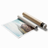 Extra large rolled canvas print featuring vibrant summer florals, ideal for classy bathroom or large living room wall art.