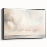 Framed abstract landscape wall art featuring bold colors and dynamic shapes, presented in a sleek black frame, perfect for modern home decor.