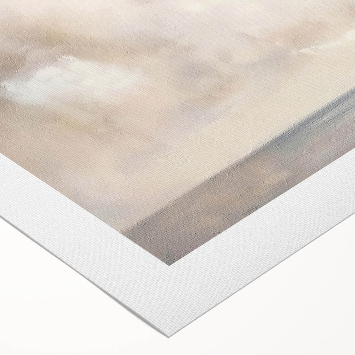 Abstract landscape wall art on rolled canvas showcasing vibrant colors and fluid shapes, ideal for modern home decor, beautifully packaged in a protective tube.