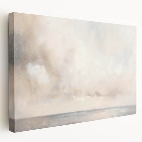 Stretched canvas showcasing an abstract landscape wall art design in vibrant colors, featuring bold brushstrokes and a textured finish, ideal for modern decor.