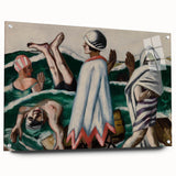 Max Beckmann's Expressionist Beach Scene - Vibrant Wall Art Decor