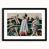 Max Beckmann's Expressionist Beach Scene - Vibrant Wall Art Decor