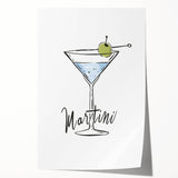 Extra large rolled print of a floral art design featuring muted green and pink tones.