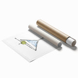 Extra large rolled print of floral art in soft pastel colors, suitable for classy bathroom or large living room decor.