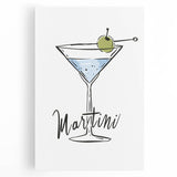 Black and white stretched canvas featuring various kitchen utensils, ideal for kitchen wall art.