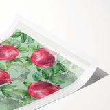 Extra large rolled print featuring line art flowers in muted earth tones, ideal for large living room wall art.