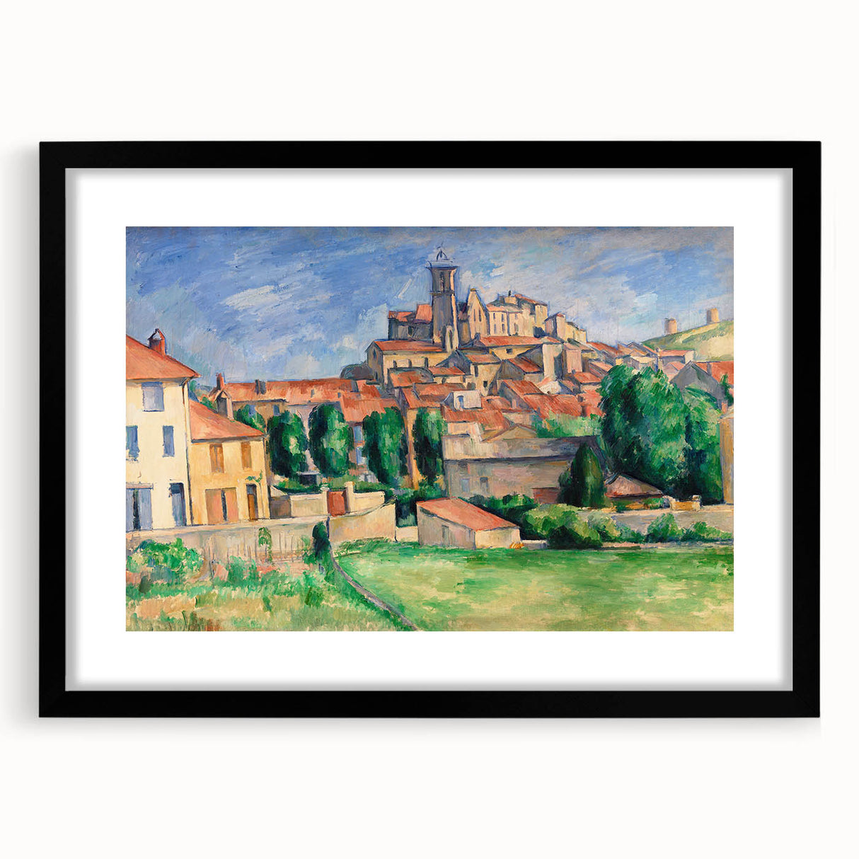 Gardanne Landscape by Cézanne: Impressionist French Village Wall Art