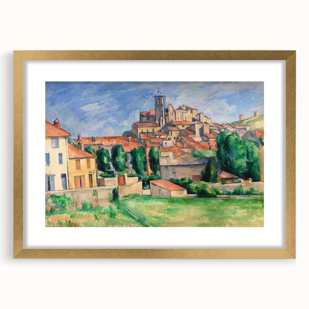Gardanne Landscape by Cézanne: Impressionist French Village Wall Art