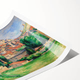Gardanne Landscape by Cézanne: Impressionist French Village Wall Art