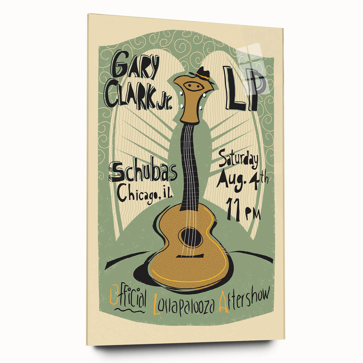 Gary Clark Jr. Retro Wall Art - Vintage Lollapalooza Poster