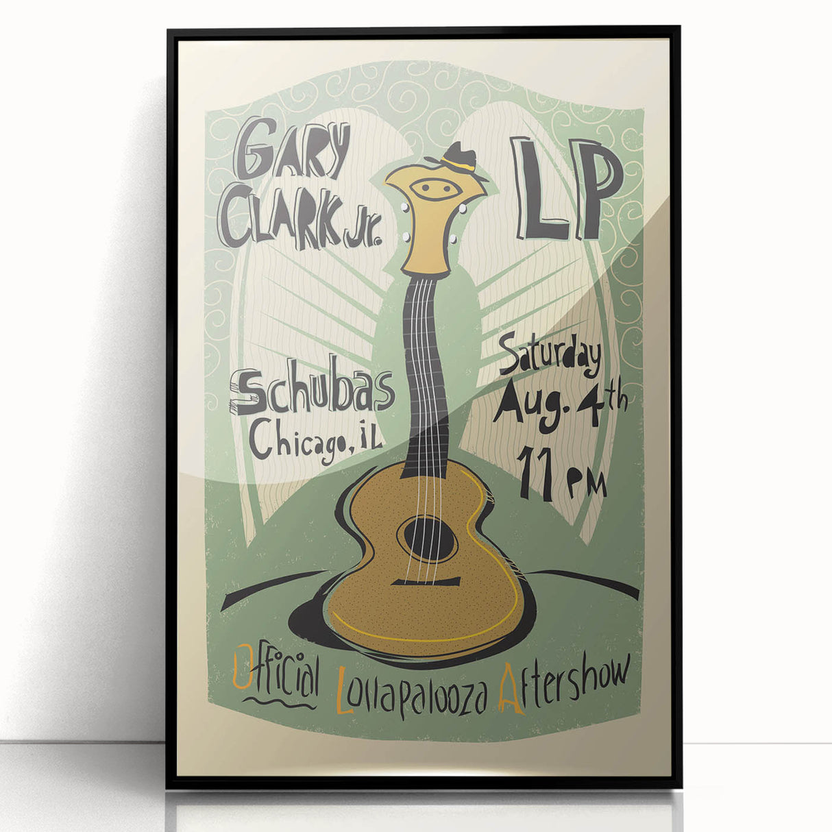 Gary Clark Jr. Retro Wall Art - Vintage Lollapalooza Poster