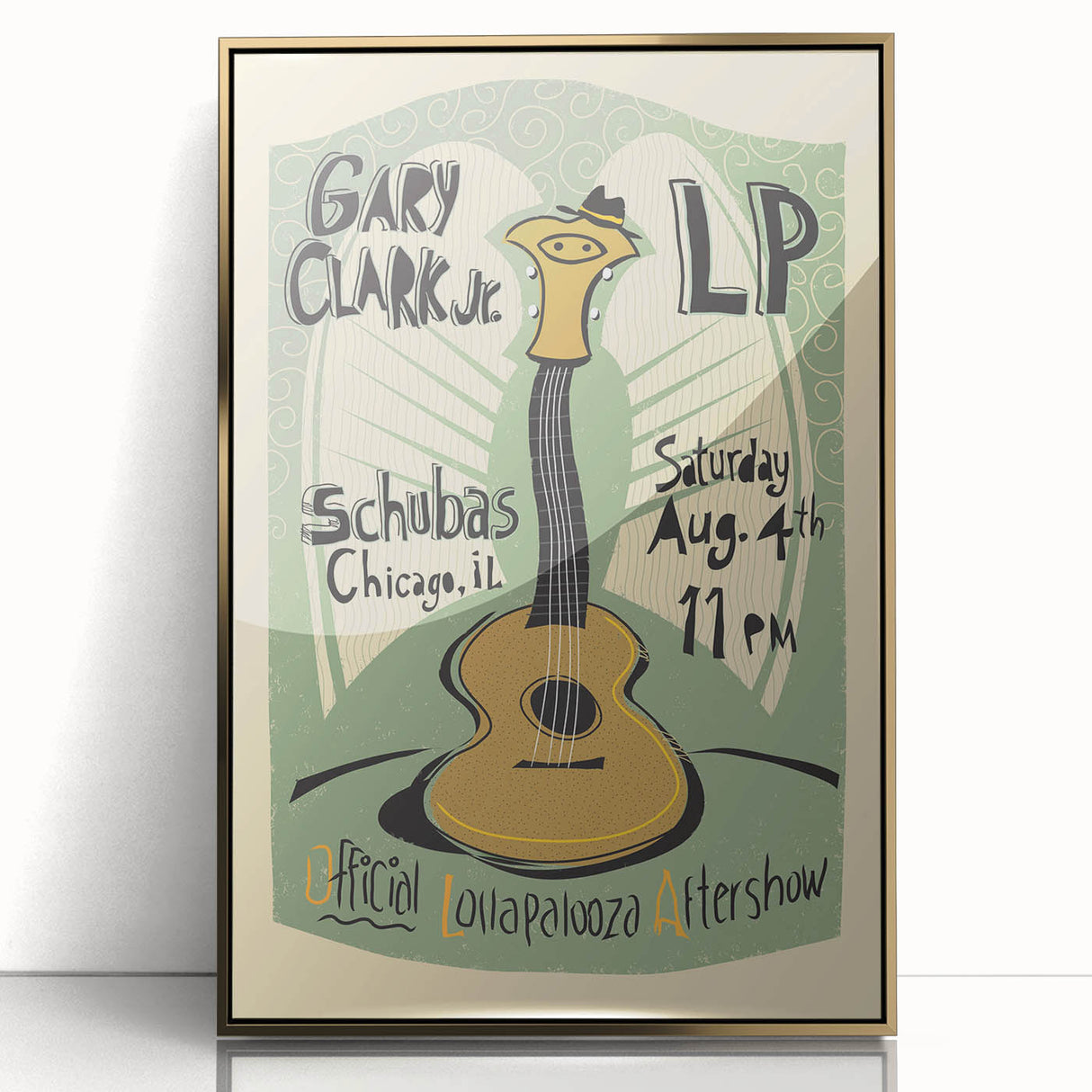Gary Clark Jr. Retro Wall Art - Vintage Lollapalooza Poster