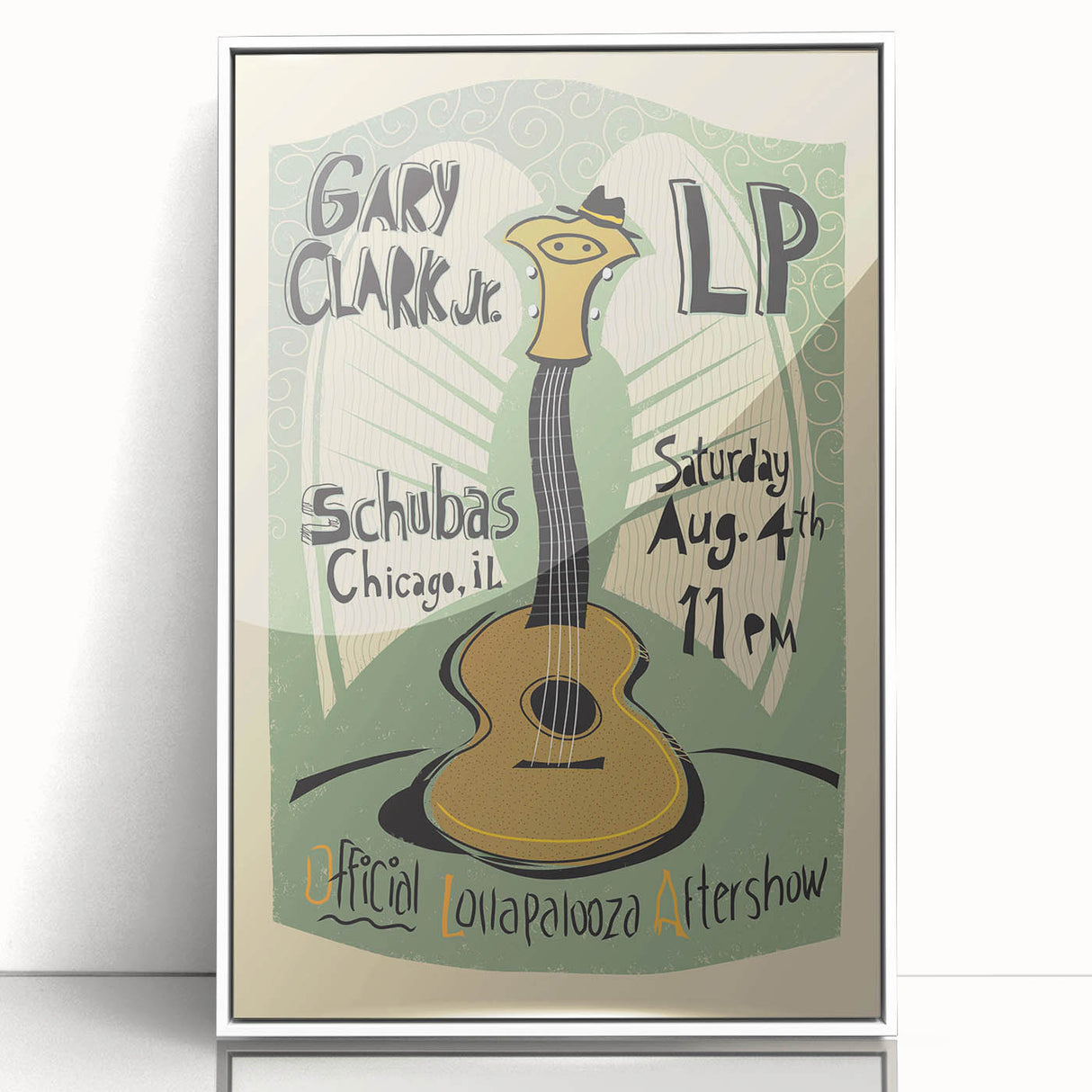 Gary Clark Jr. Retro Wall Art - Vintage Lollapalooza Poster