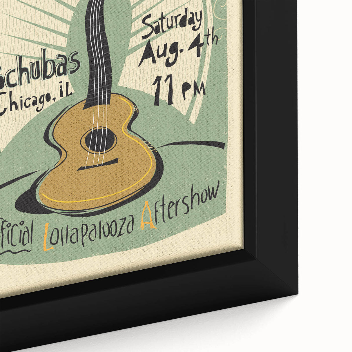 Gary Clark Jr. Retro Wall Art - Vintage Lollapalooza Poster