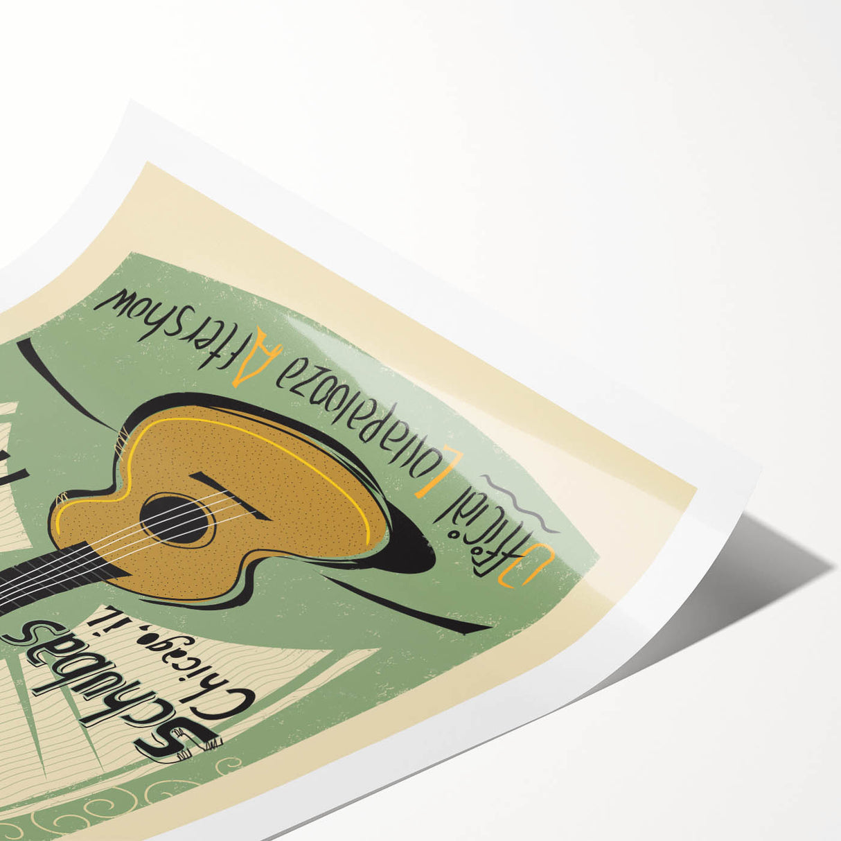 Gary Clark Jr. Retro Wall Art - Vintage Lollapalooza Poster