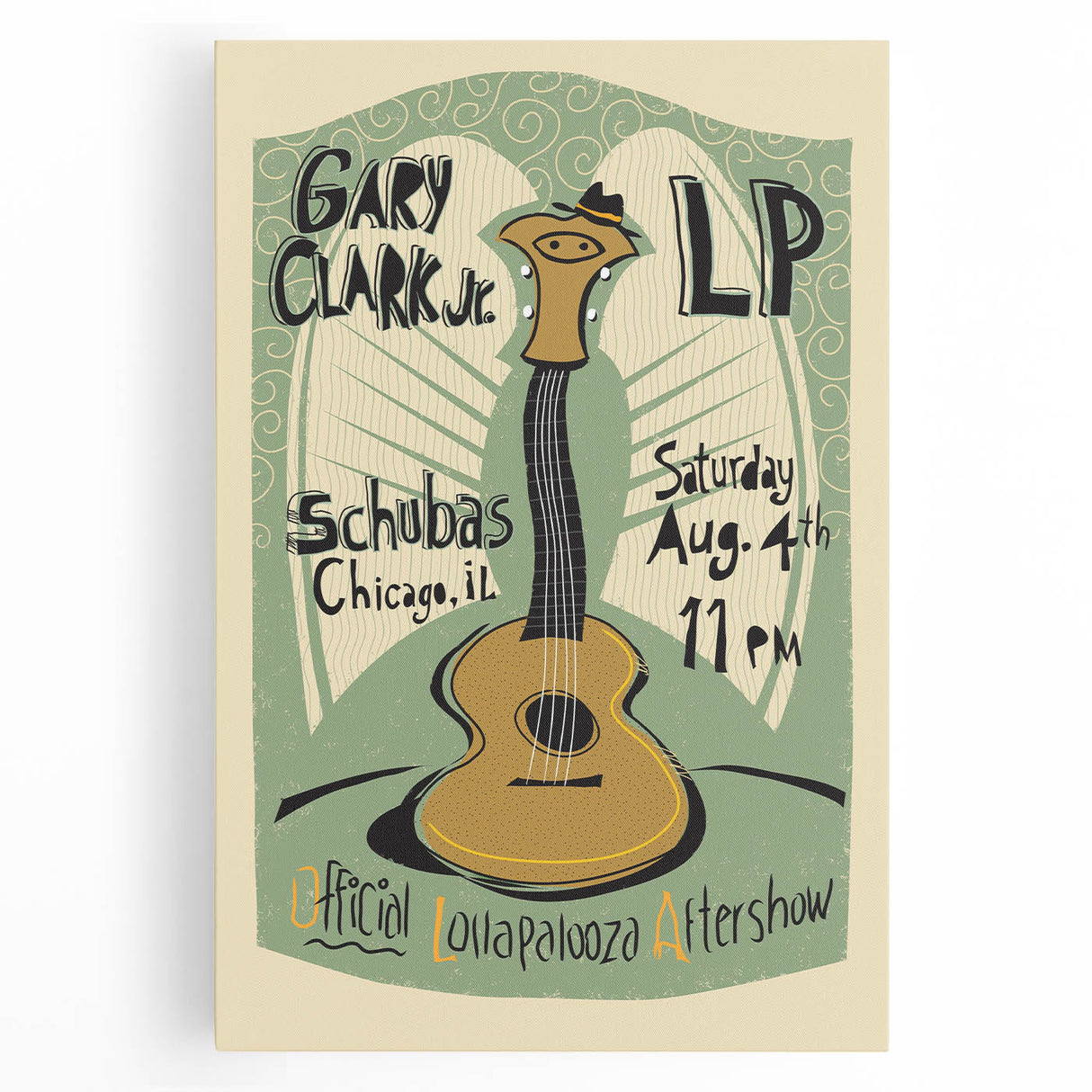 Gary Clark Jr. Retro Wall Art - Vintage Lollapalooza Poster