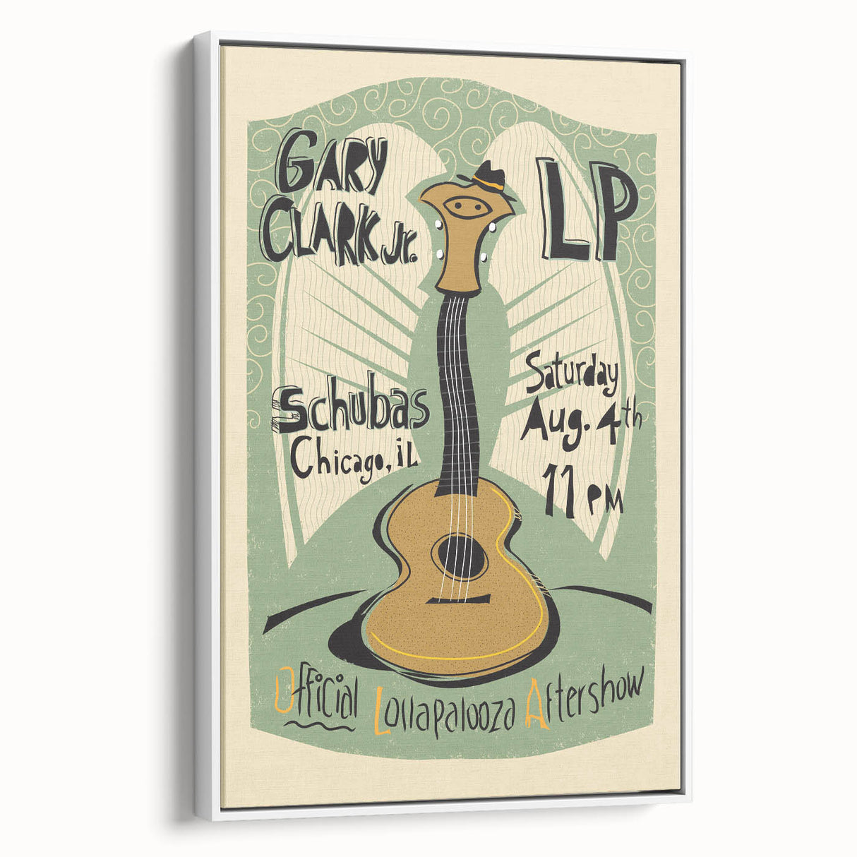 Gary Clark Jr. Retro Wall Art - Vintage Lollapalooza Poster