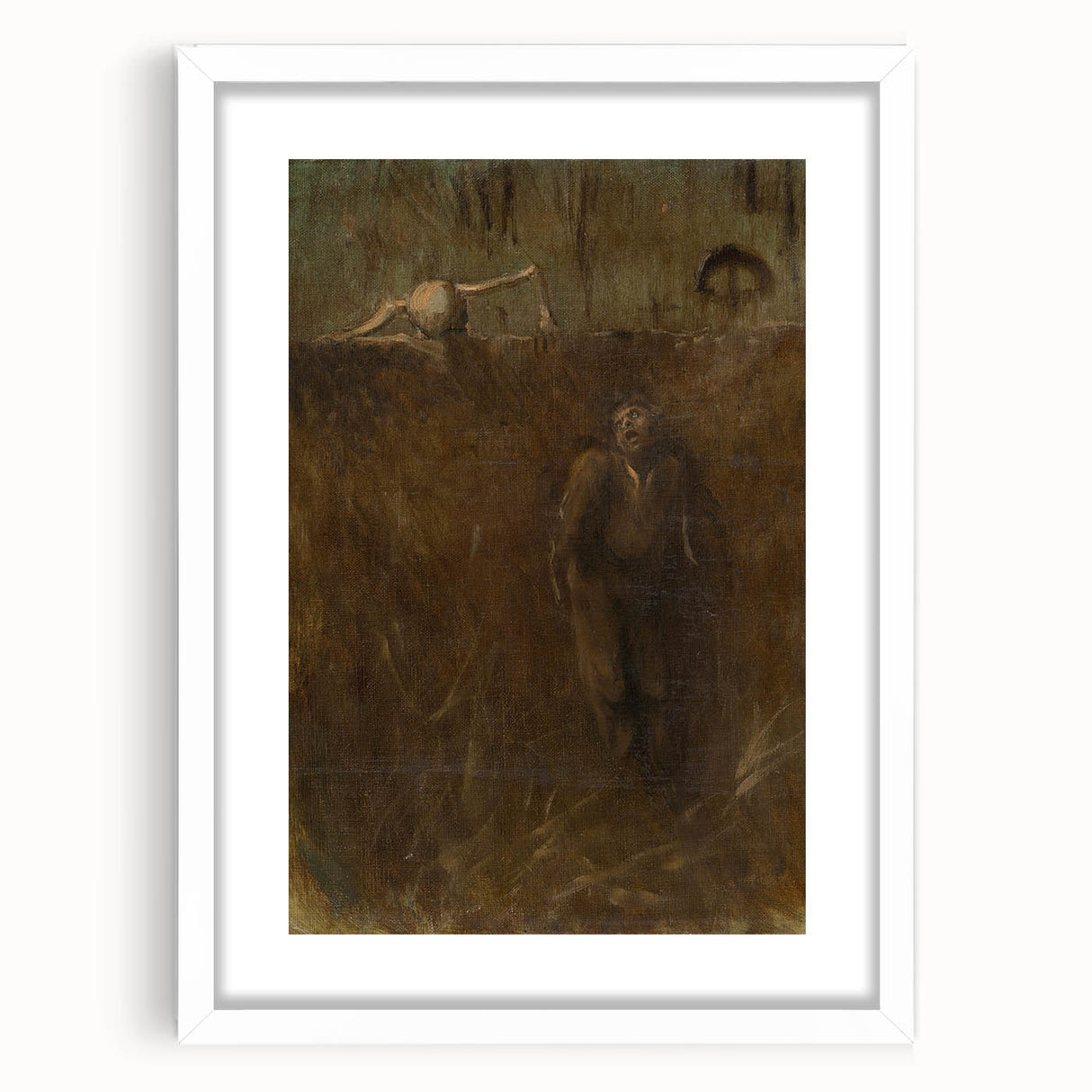 Realism Art Print of Memento - Dark and Thought-Provoking Scene