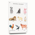 Animal Sounds Educational Wall Art - Kids' Learning Poster