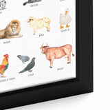Animal Sounds Educational Wall Art - Kids' Learning Poster