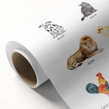 Animal Sounds Educational Wall Art - Kids' Learning Poster