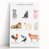 Animal Sounds Educational Wall Art - Kids' Learning Poster