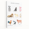 Animal Sounds Educational Wall Art - Kids' Learning Poster