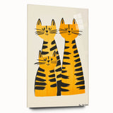 Modern Cat Trio Print - Kids Room Art Prints & Playroom Decor