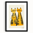Modern Cat Trio Print - Kids Room Art Prints & Playroom Decor