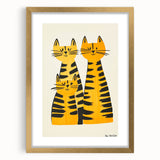 Modern Cat Trio Print - Kids Room Art Prints & Playroom Decor