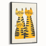 Modern Cat Trio Print - Kids Room Art Prints & Playroom Decor