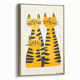 Modern Cat Trio Print - Kids Room Art Prints & Playroom Decor