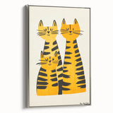 Modern Cat Trio Print - Kids Room Art Prints & Playroom Decor